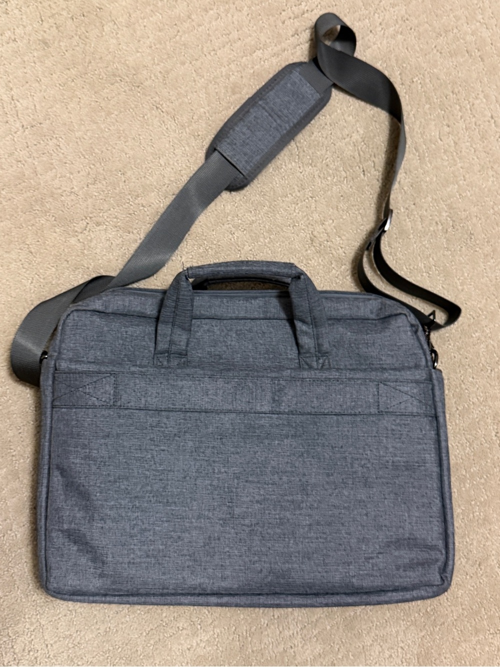 Grey Tech Briefcase Shoulder Bag